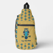 Nordic Folk Art Owl Crossbody Bag (Vorderseite)