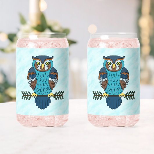 Nordic Folk Art Owl Dosenglas (Insitu (Hochzeit))