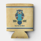 Nordic Folk Art Owl Dosenkühler (Rückseite)