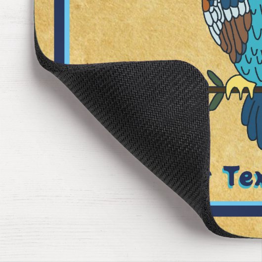 Nordic Folk Art Owl Mousepad (Ecke)