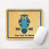 Nordic Folk Art Owl Mousepad (Mit Mouse)