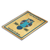 Nordic Folk Art Owl Notizblock (Linke Seite)