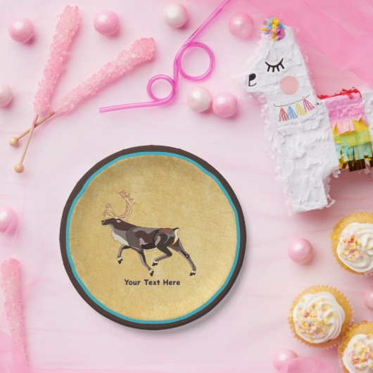 Nordic Folk Art Owl Pappteller (Party)