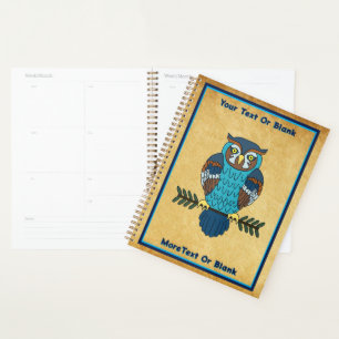 Nordic Folk Art Owl Planer