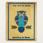 Nordic Folk Art Owl Planer (Vorderseite)