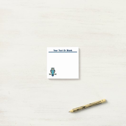 Nordic Folk Art Owl Post-it Klebezettel (Auf Schreibtisch)