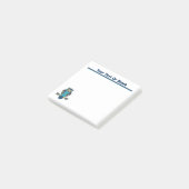 Nordic Folk Art Owl Post-it Klebezettel (angewinkelt)