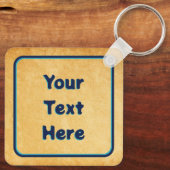 Nordic Folk Art Owl Schlüsselanhänger (Rückseite)