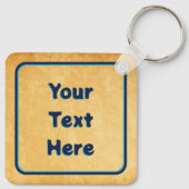 Nordic Folk Art Owl Schlüsselanhänger (Rückseite)