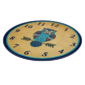 Nordic Folk Art Owl Schneidebrett (Ecke)