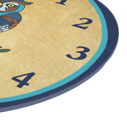 Nordic Folk Art Owl Schneidebrett (Ecke)