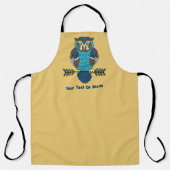 Nordic Folk Art Owl Schürze (Vorderseite)
