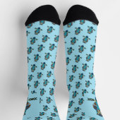 Nordic Folk Art Owl Socken (Oben)