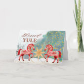 Nordic Folk Art Weihnachten Card Karte (Vorderseite)