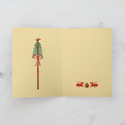 Nordic Folk Santa Card Karte (Innenseite)