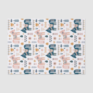 Nordic Folkart Horse Seidenpapier