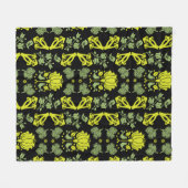 Nordic Forest Mushroom Folklore Art Fleecedecke (Vorderseite (Horizontal))