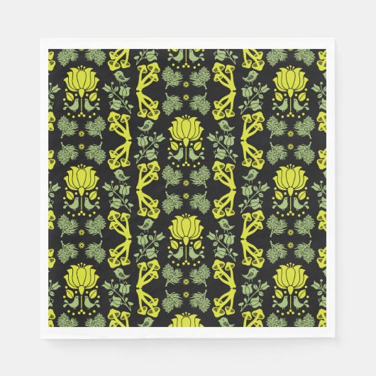 Nordic Forest Mushroom Folklore Art Serviette (Vorderseite)