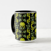 Nordic Forest Mushroom Folklore Art Tasse (Vorderseite Links)