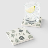 Nordic Forest Stone Untersetzer (Seitenansicht)