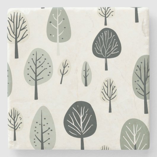 Nordic Forest Stone Untersetzer (Vorderseite)