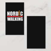 Nordic-gehende Fitness-Hobby-Athleten Visitenkarte (Vorne/Hinten)