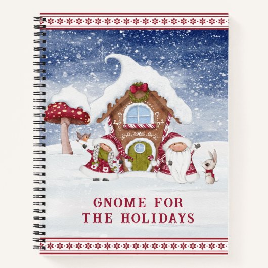 Nordic Gnome für das Holidays Spiral Notebook Notizblock (Vorderseite)