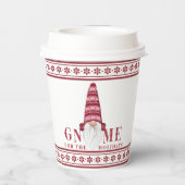 Nordic | Gnome für Feiertage Pappbecher (Rückseite)