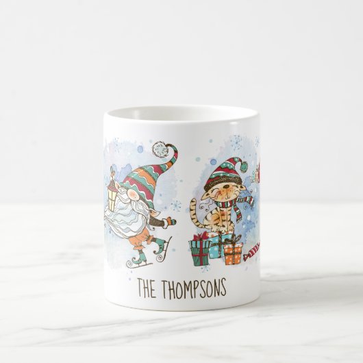 Nordic Gnome Personalisierte Weihnachten Kaffeetasse (Mittel)