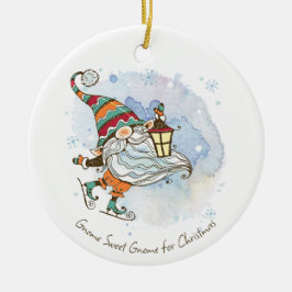 Nordic Gnome Personalisierte Weihnachten Keramik Ornament