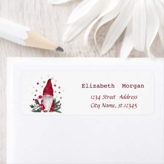 Nordic Gnome Pine Tree Branches Frohe Weihnachten (Insitu)