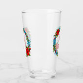 Nordic Gnome Skier Innerhalb eines Weihnachtskranz Glas (Links)