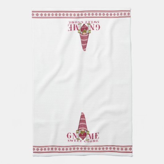 Nordic | Gnome Sweet Gnome Geschirrtuch (Vertikal)