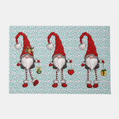 Nordic Gnomes Mistletoe Pattern Fußmatte (Vorderseite)