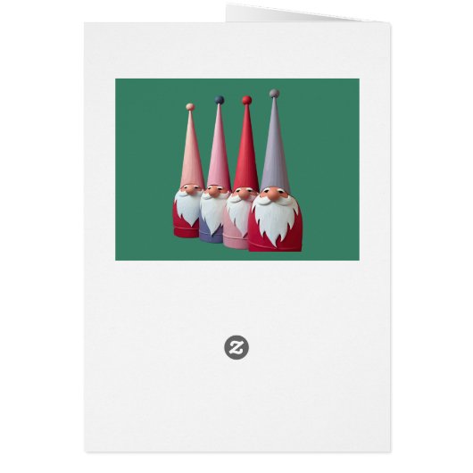 Nordic Gnomes Retro Modern Christmas Kitsch Cut (Hinten)