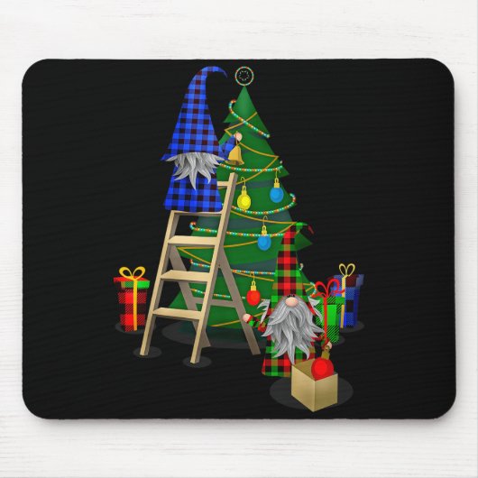 Nordic Gnomes Winter Christmas Swediomte Elves  Mousepad (Vorne)
