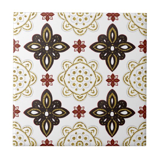 Nordic Gold Scandinavian Graphic Fliese (Vorderseite)