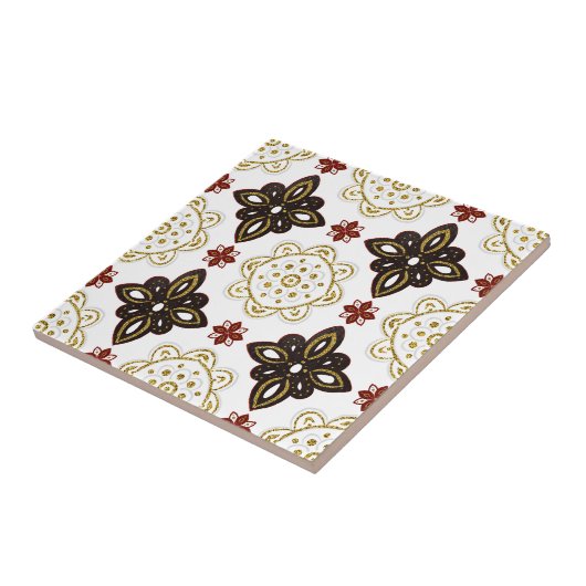 Nordic Gold Scandinavian Graphic Fliese (Seite)