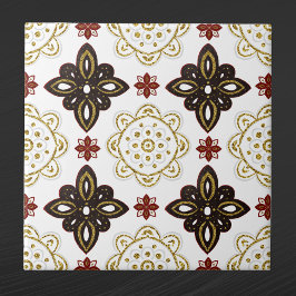 Nordic Gold Scandinavian Graphic Fliese