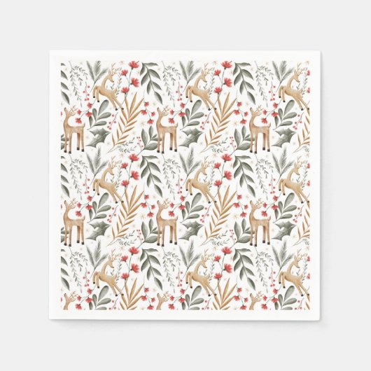 Nordic Holiday Paper Napkins Scandi Christmas Deh Serviette (Vorderseite)