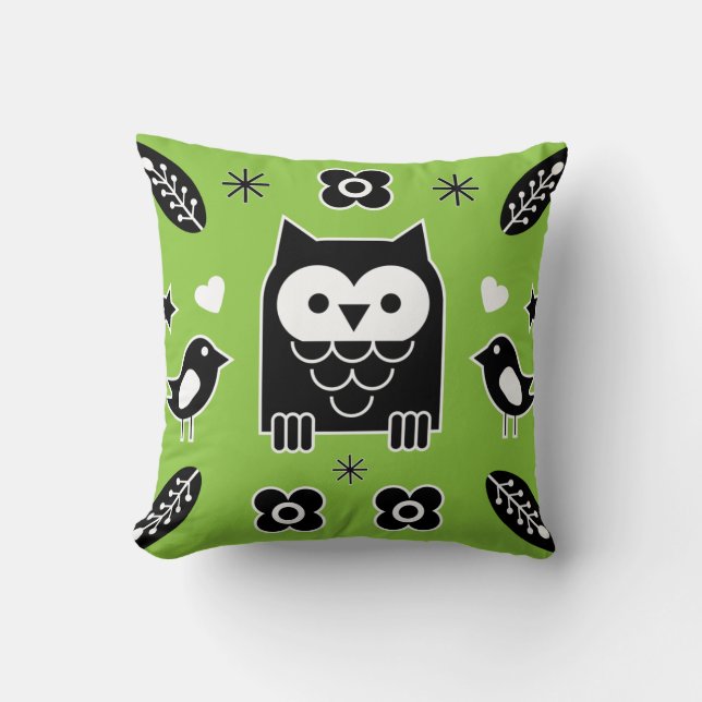 Nordic Horse Folk Art Gift Kissen (Vorderseite)