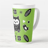 Nordic Horse Folk Art Gift Milchtasse (Rechte Ecke)