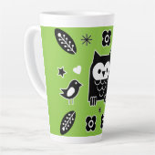 Nordic Horse Folk Art Gift Milchtasse (Linke Ecke)