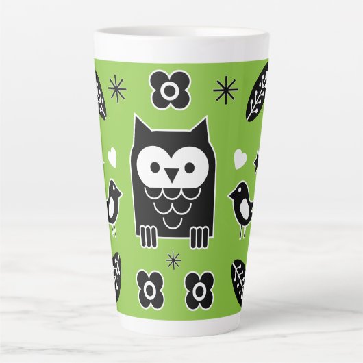 Nordic Horse Folk Art Gift Milchtasse (Vorderseite)