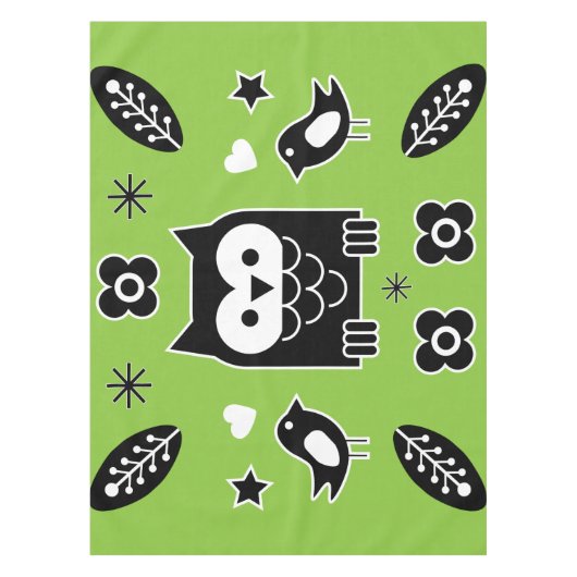 Nordic Horse Folk Art Gift Tischdecke (Vorderseite)