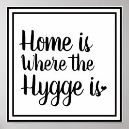 Nordic Hygge Style | Zuhause ist der Ort, an dem d Poster