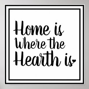 Nordic Hygge Style  Zuhause ist der Ort, an dem di Poster