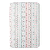 Nordic Light Winter Pattern Badematte (Vorderseite Vertikal)
