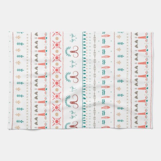 Nordic Light Winter Pattern Geschirrtuch (Horizontal)