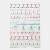 Nordic Light Winter Pattern Geschirrtuch (Vertikal)